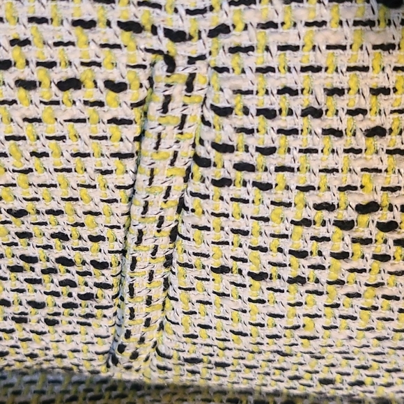 Banana Republic yellow/black tweed Top - Picture 2 of 7